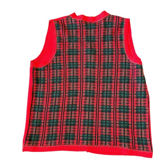 Christmas Knit Sweater Vest CST Sport Size 1X - Picture 2 of 6